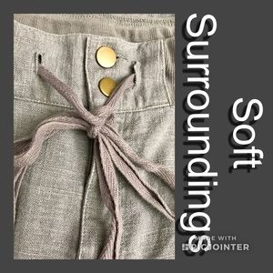 Soft Surroundings linen blend cargo pants